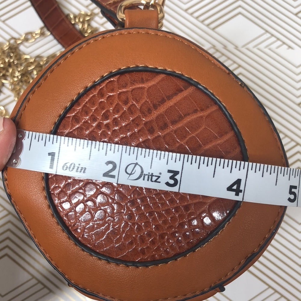 Round bag brown long shoulder - Picture 8 of 10